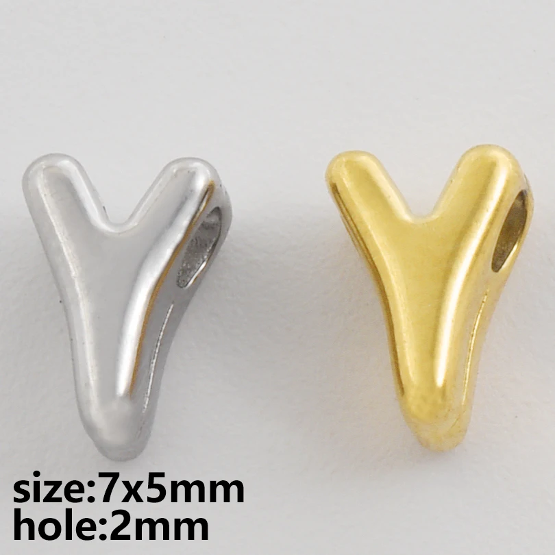 8-26 teile/los Exquisite Kompakte Edelstahl 26 Buchstaben A-Z Charm Anhänger Schmuck Machen Handwerk Diy Halskette Armband Zubehör – Detail 26