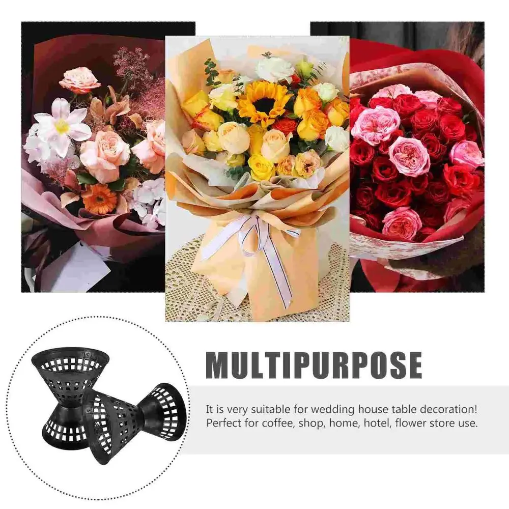 Plastic Flower Packaging Liner Quick DIY Wrap Flower Base Flower Accessories Bouquet Wrapping for Flowers Store Party Shop