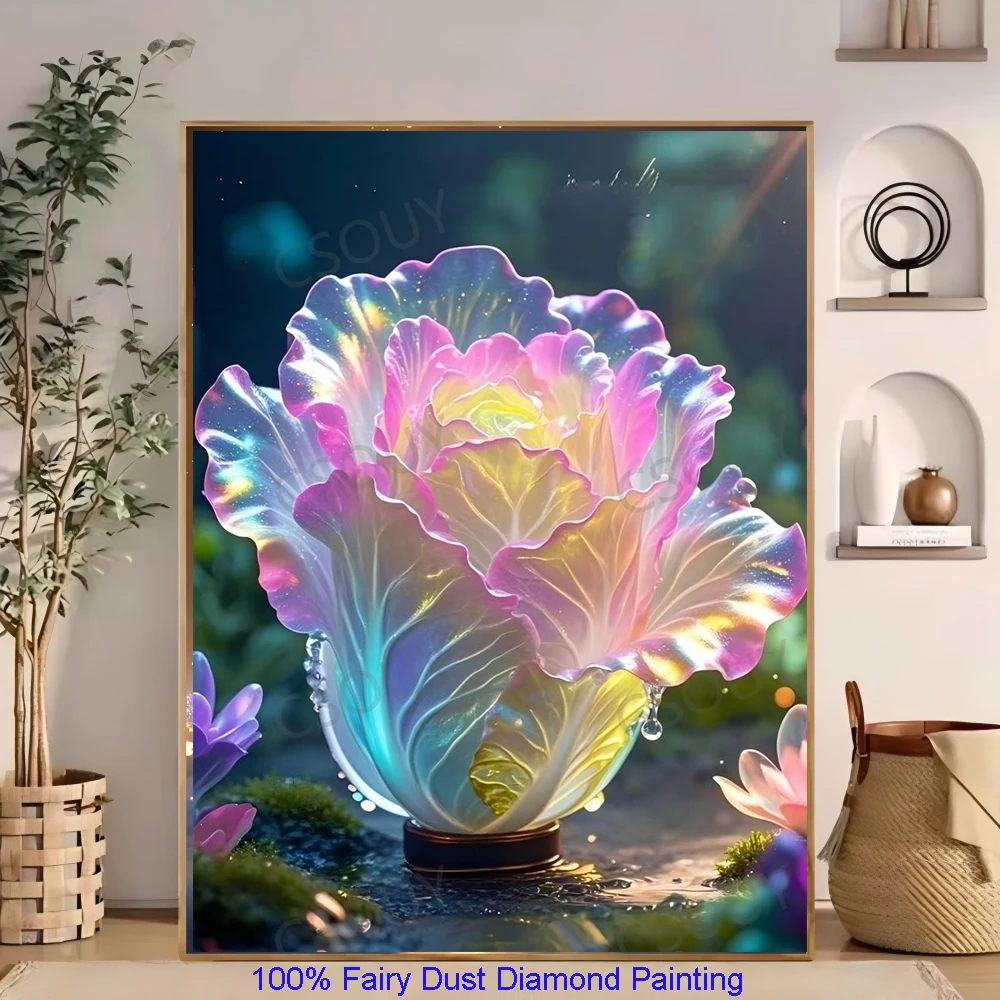 

100% Fairy Dust Diamond Painting Make A Lots of Fortune Drill Crystal Cross Stitch Embroidery Mosaic Needlework Rhinestons Home