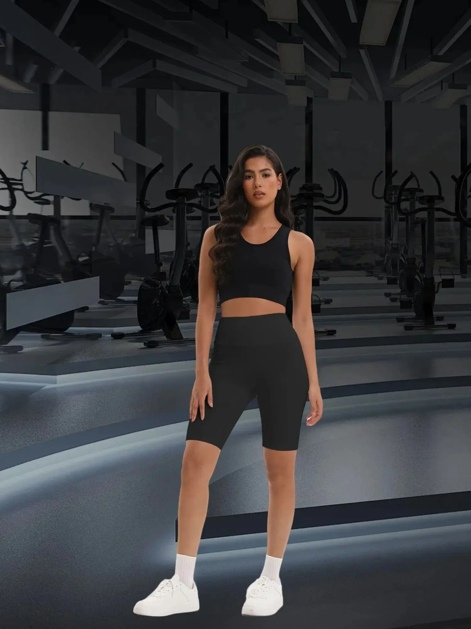 AliExpress NONE S-XXXL Bike Shorts Women High Waist 3 Pockets Workout Yoga Shorts Stretch Gym Fitness Comfort Ready to Wear Activeweanning Pants