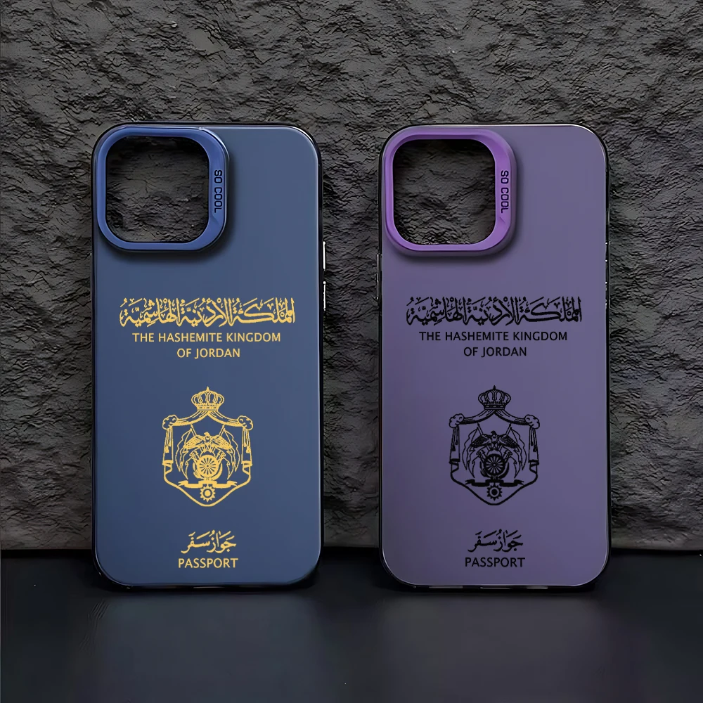Jordan Passport Phone Case For iPhone 16 15 14 13 12 11 Pro Max X XR XSMAX 8 7 Plus Candy Matte Shockproof Back Cover