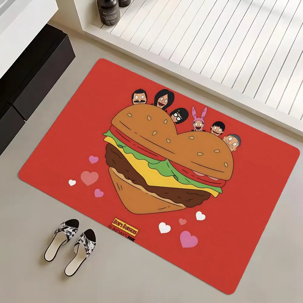 Floor Mat Diatomite Bath Mat, Quick Dry, Absorbent, Multi-Scene Mat Anime B-Bob's B-Burgers