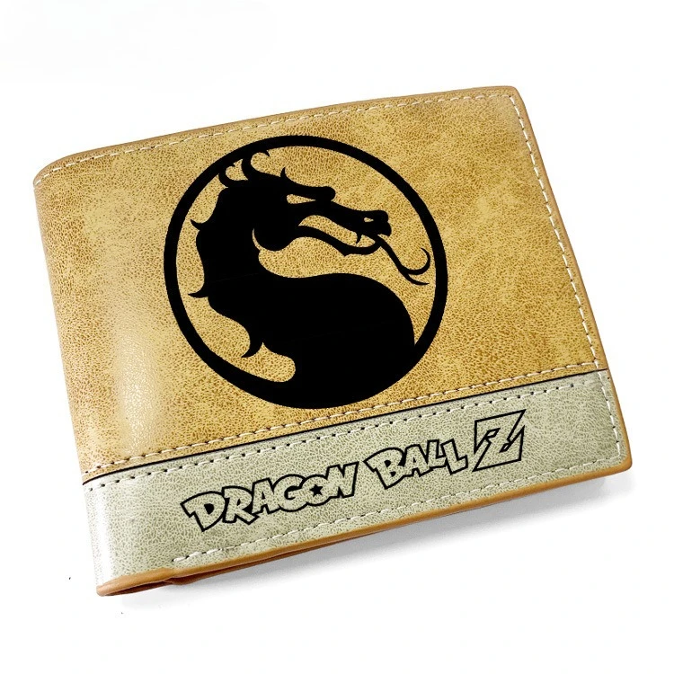 Anime Dragon Ball Pu portefeuille Son Goku Kakarotto figurines dessin animé imprimé court Portable carte sac porte-monnaie cadeaux de vacances pour enfants