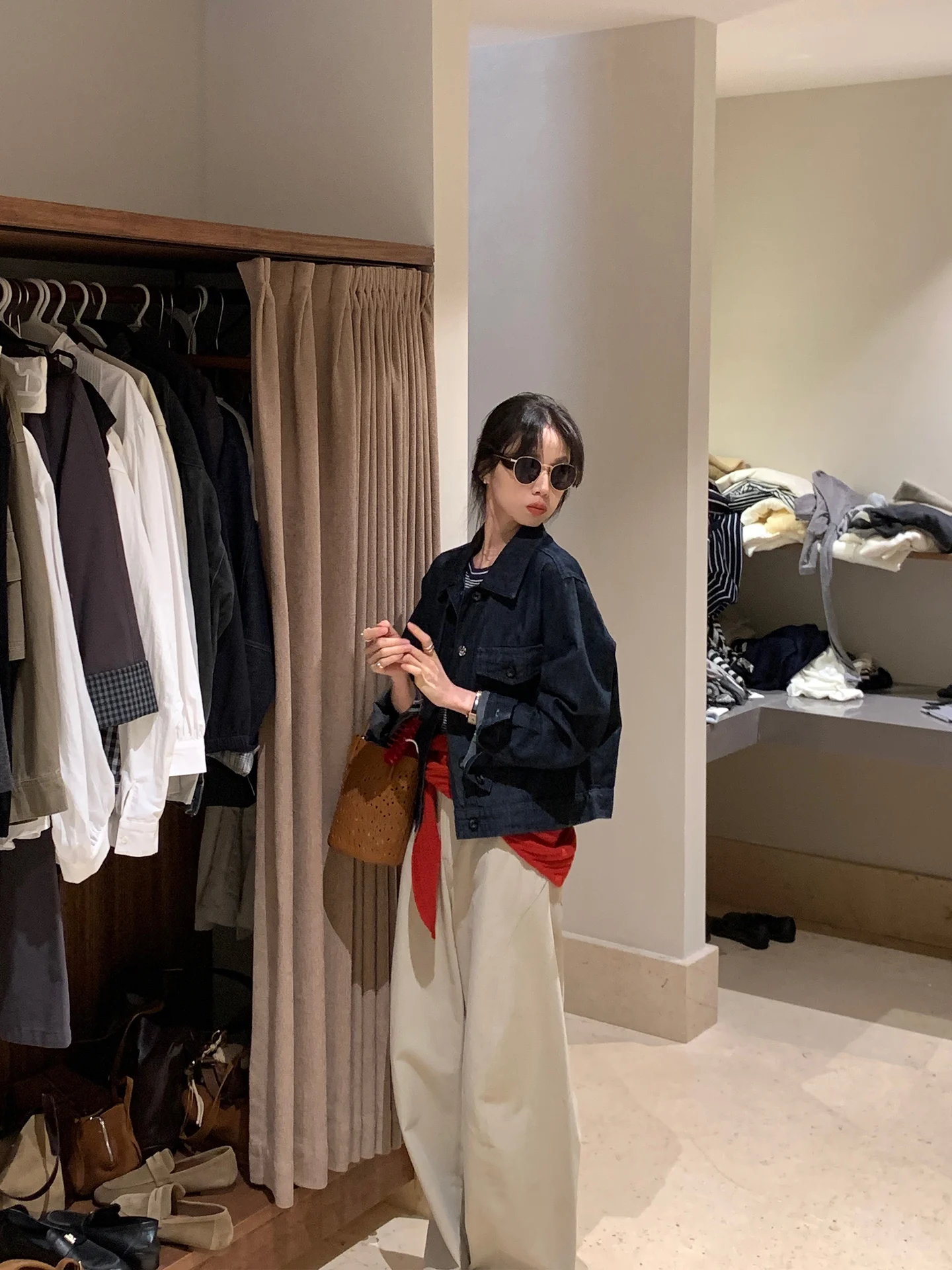 

Korean Sle ort Denim Jaet Women's Loose Design Sense Jaet Top 2025 Autumn New Arrival Casual Daily Wear