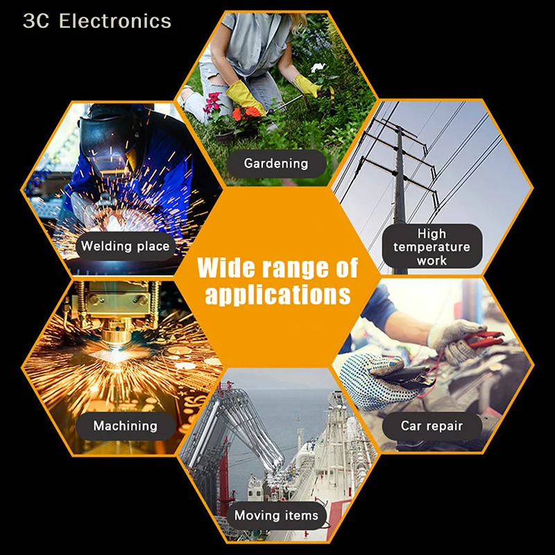 

Защитные рабочие перчатки из воловьей кожи для сварки, термостойкие, для сварщиков, рабочие принадлежности