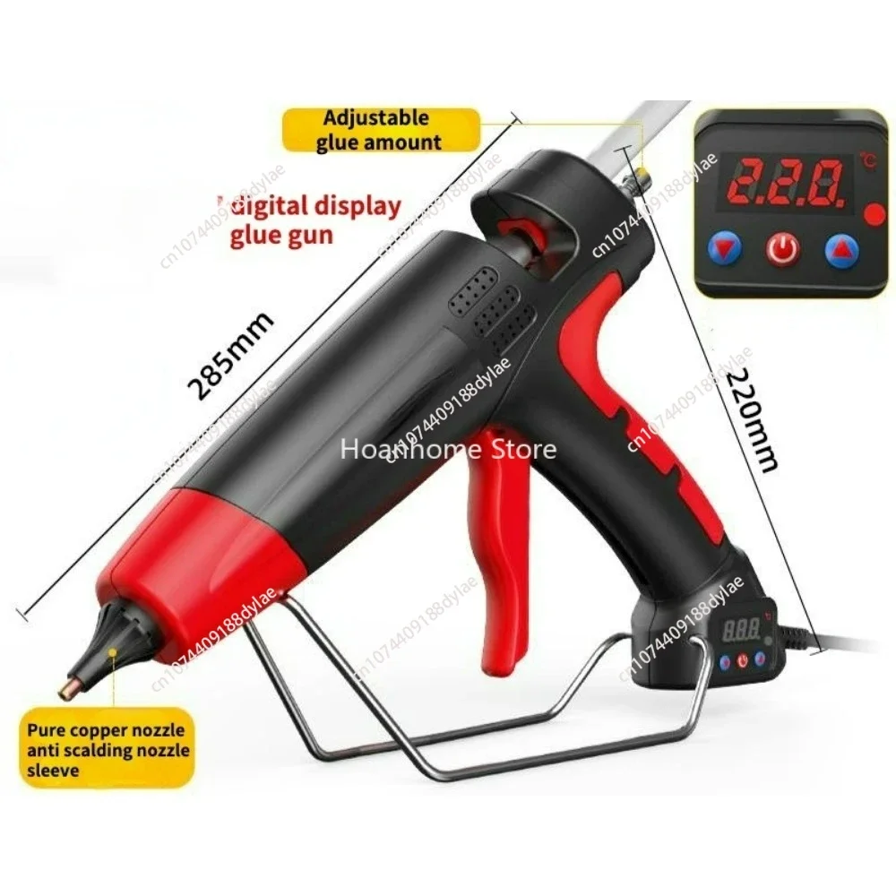 Copper Nozzle 11 Mm Glue Sticks Industrial Tools Silicone Gun Professional Hot Melt Glue Gun Digital Adjustable Temperature