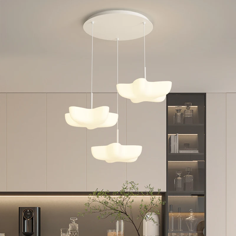 

FKL Nordic White Cloud New Chandelier Aisle Porch Restaurant Bar Bedroom Children's room Eye Protection LED Chandelier