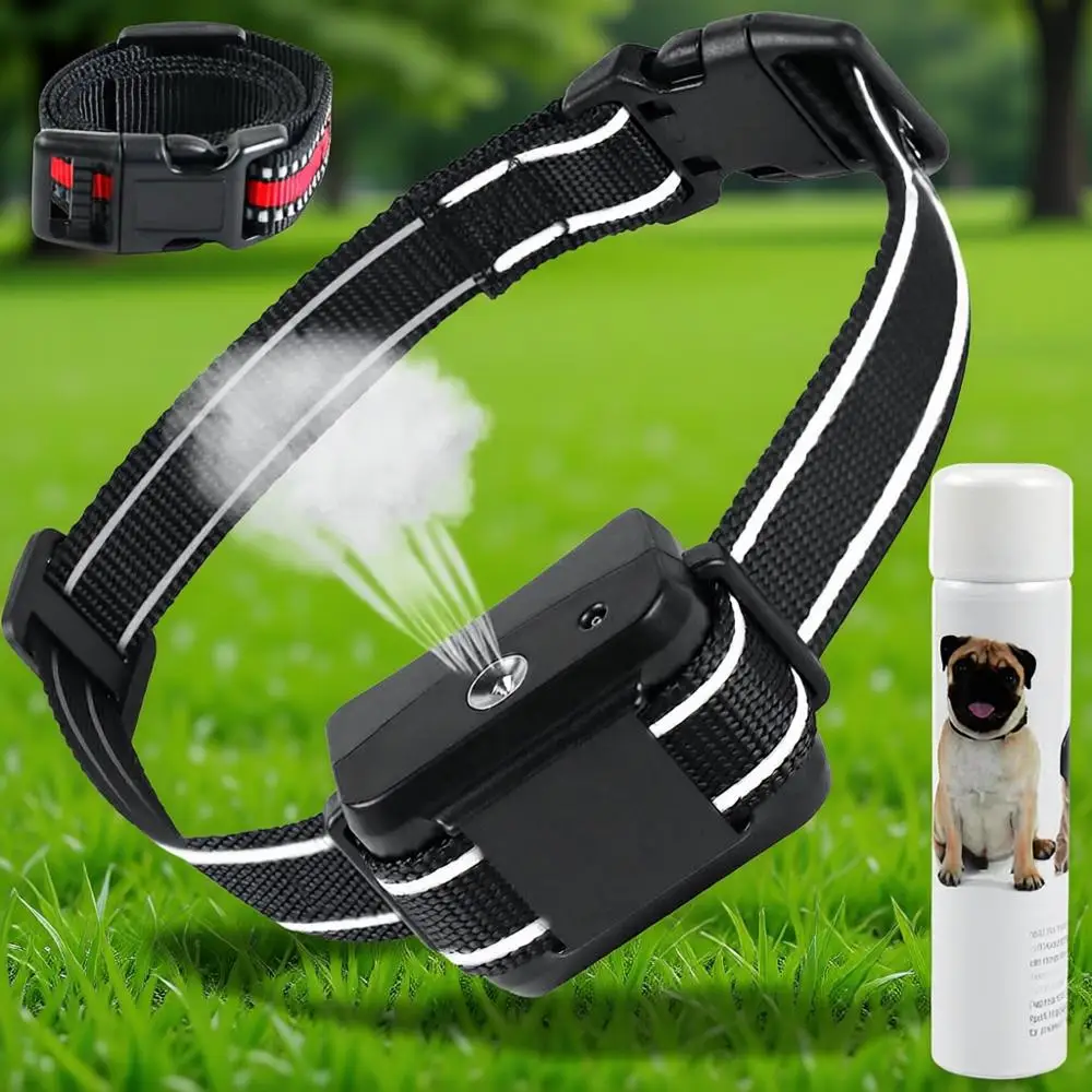 

Dog Barking Collar with Adjustable Sensitivity and Volume Spray, 1 Citronella Spray Refill, No Shock, Suitable for Small Medium