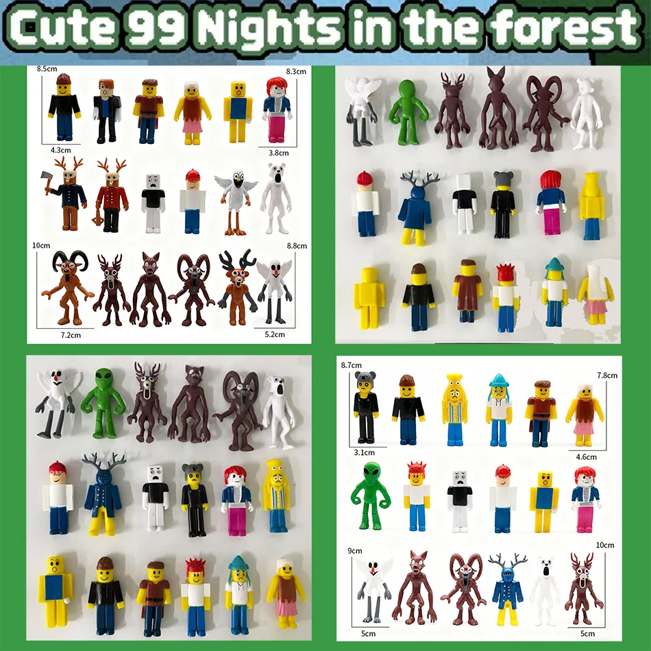 

18pcs/set 99 Nights in The Forest Figures 9CM Figurine Owl Goat Wolf Deer 99 Nights in The Forest Figurine Game Fans Toy Gift