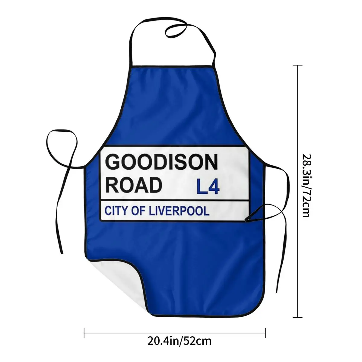 Everton Football Team Goodison Road Street Sign Aprons Chef Cooking Cuisine Tablier Sleeveless Bib Kitchen Cleaning Pinafore