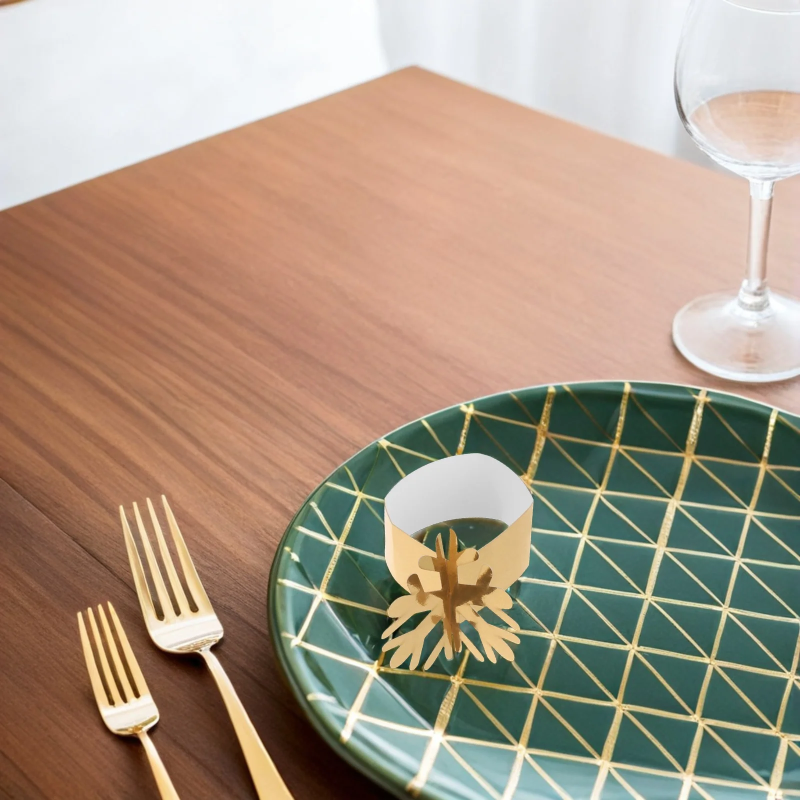 

Napkin Ring Napkins and Rings Wedding Party Holiday Christmas Paper Hollow Out Serviette Band