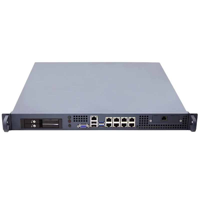 High end 1U rack network server 8Gbe LANs firewall server Xeon processor