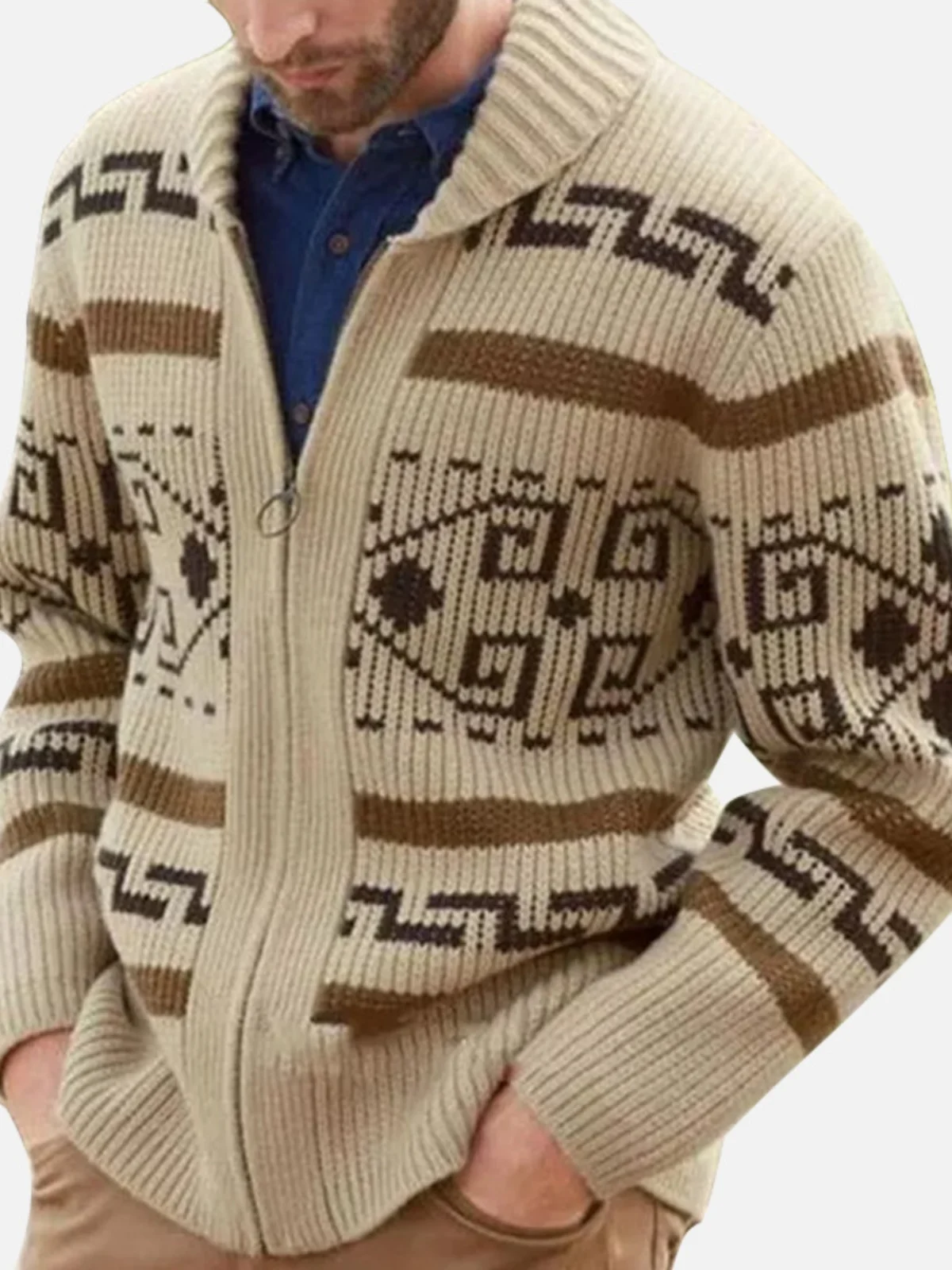 

Длинный кардиган-свитер с отложным воротником, молодежный, повседневный, зимний, для активного образа жизни