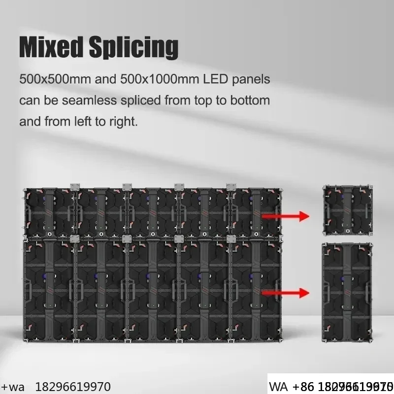 

Outdoor P3.91 LED Screen 500x1000mm Waterproof Die Cast Aluminum Video Wall Panel