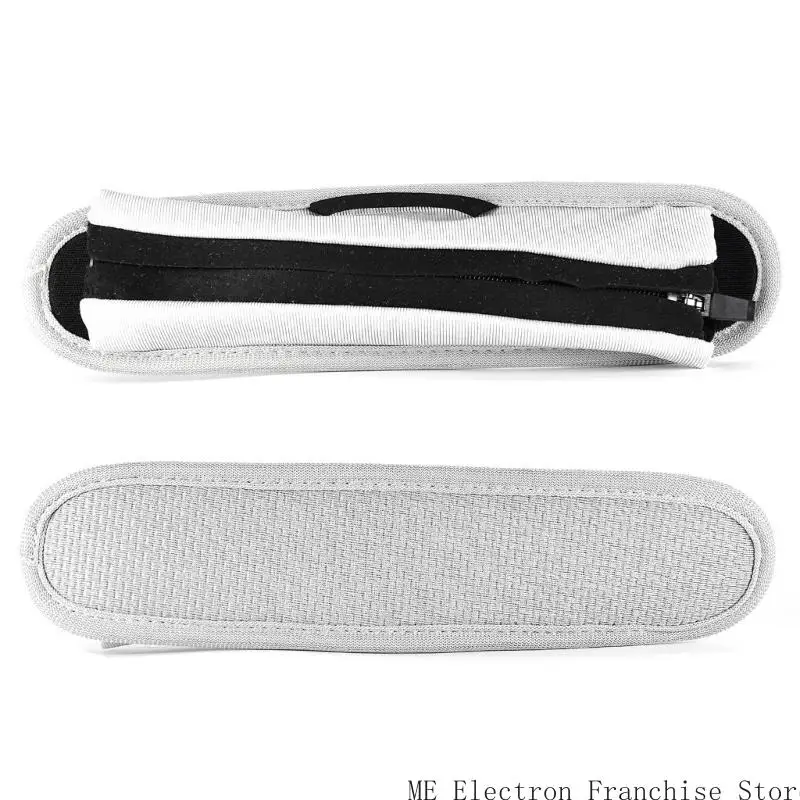 T5EA 소프트 헤드 밴드 쿠션 메쉬 천 지퍼 oneodio A70 A71 용 헤드폰 덮개