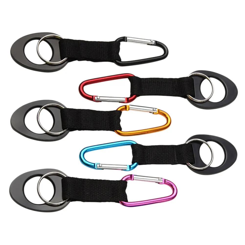 

6Pcs Water Bottle Hook Buckle Portable Scratch-Resistant Design for Travel Fishing Walking Water Bottle Carrier Clip Silicone