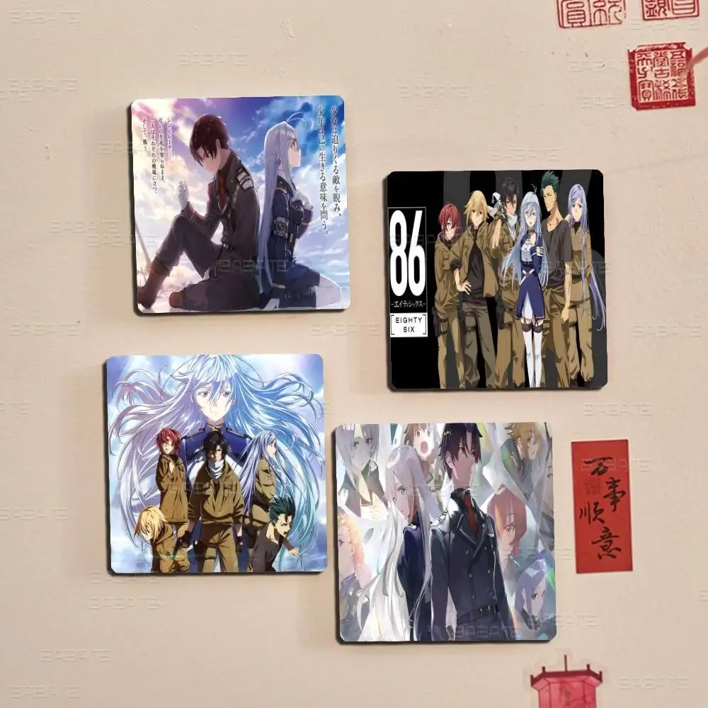 Anime 86 Eighty Six Magnets Personalized Fridge Magnets Custom Magnets for Kitchen Whiteboard Home Decoration Office Gift