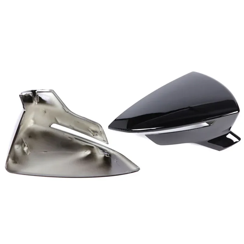 For Seat Leon 5F Ibiza 6F Arona KJ7 – Carbon Fiber Black Side Mirror Cover Caps, Replacement Shell