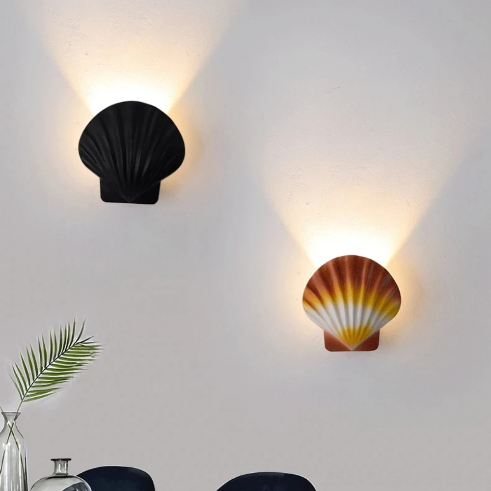 

Modern Simplicity Shell Wall Lamps IP65 Waterproof Outdoor Lighting Indoor Bedroom Bedside Staircase corridor Wall Light