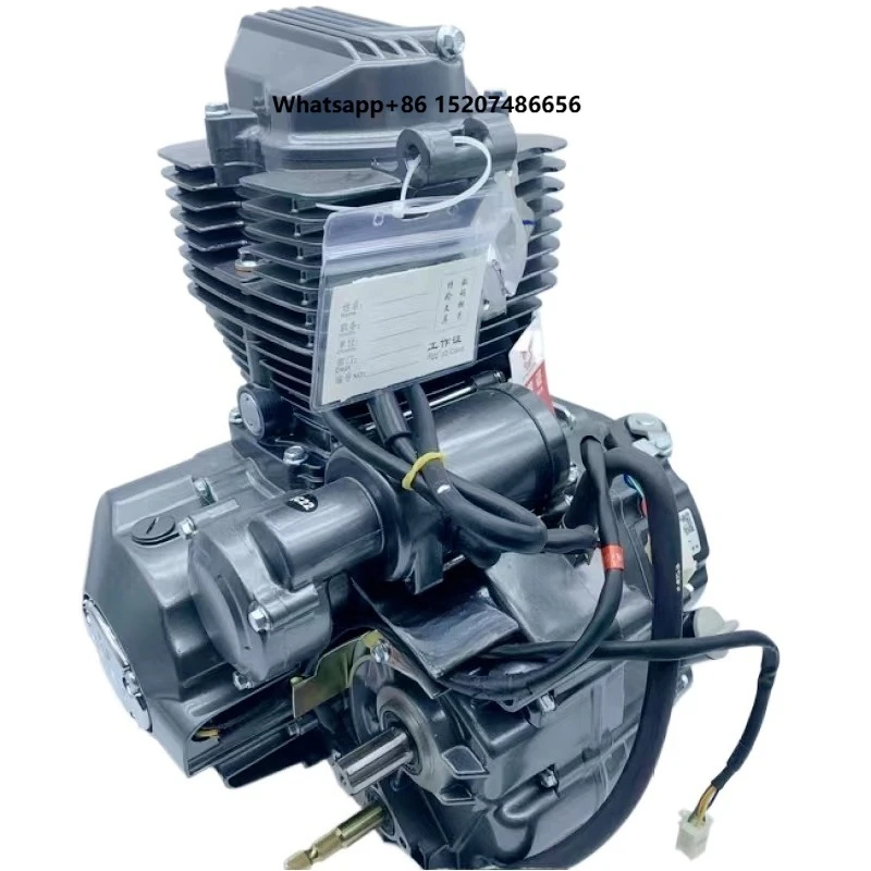 Four-stroke Air-cooled Electric/kick-start Motorcycle Engine Assembly