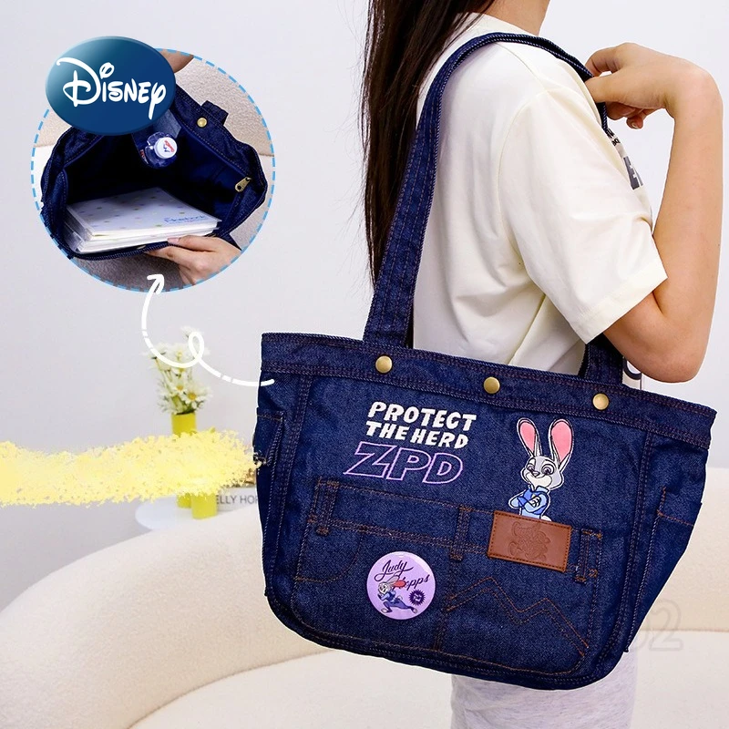 Disney Judy Nick's New Women's Shoulder Bag Large Capacity Fashion Trend Women's Handbag Cartoon Fashion Casual Women's Bag