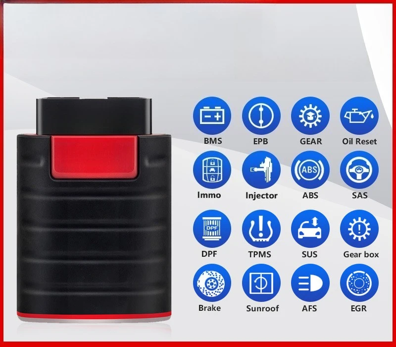 Automotive OBD2 Diagnostic Scanner Fault Code Reader Multilingual Car Engine System Tool with One Year Software Updates Pro