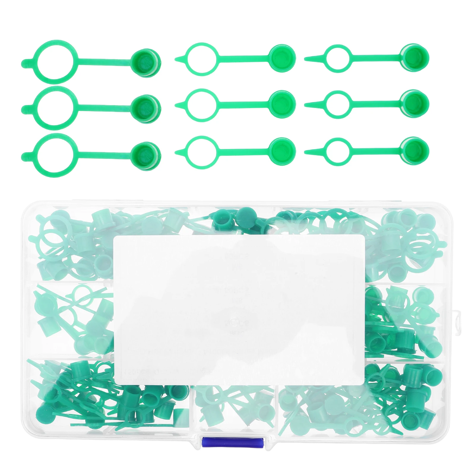 

150 Pcs Green Grease Fitting Caps Dustproof Plastic Oil Cover Set Protective Long Term Use Hose Fittings Engine Parts