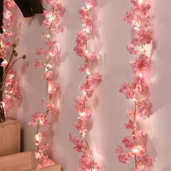 1 Roll, LED Cherry Blossom Lamp String Yard Light New Year Decorations, NOT INCLUDED BATTERIES (1pc 6.56ft 20 Led), Mother's Day