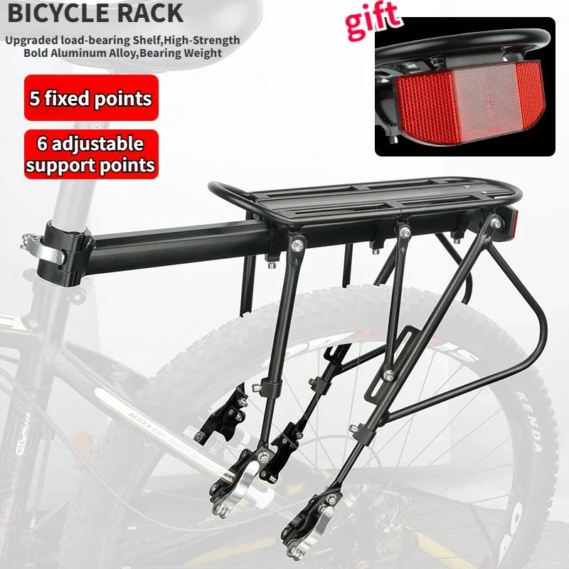 50KG-100KG Bicycle Luggage Carrier Cargo Rear Rack Shelf Cycling Seatpost Bag Holder Stand for 20-29 Inch MTB Bikes Racks