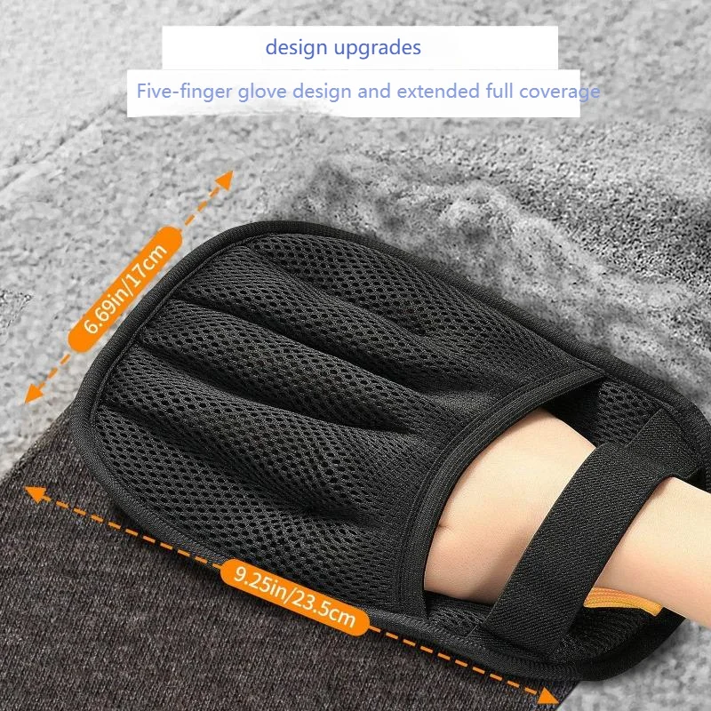 3-in-1 Pet Hair Remover Glove - Electrostatic Deshedding Tool for Dog/Cat Fur with Reusable Sticky Surface,Grooming&Cleaning Aid - Image 2