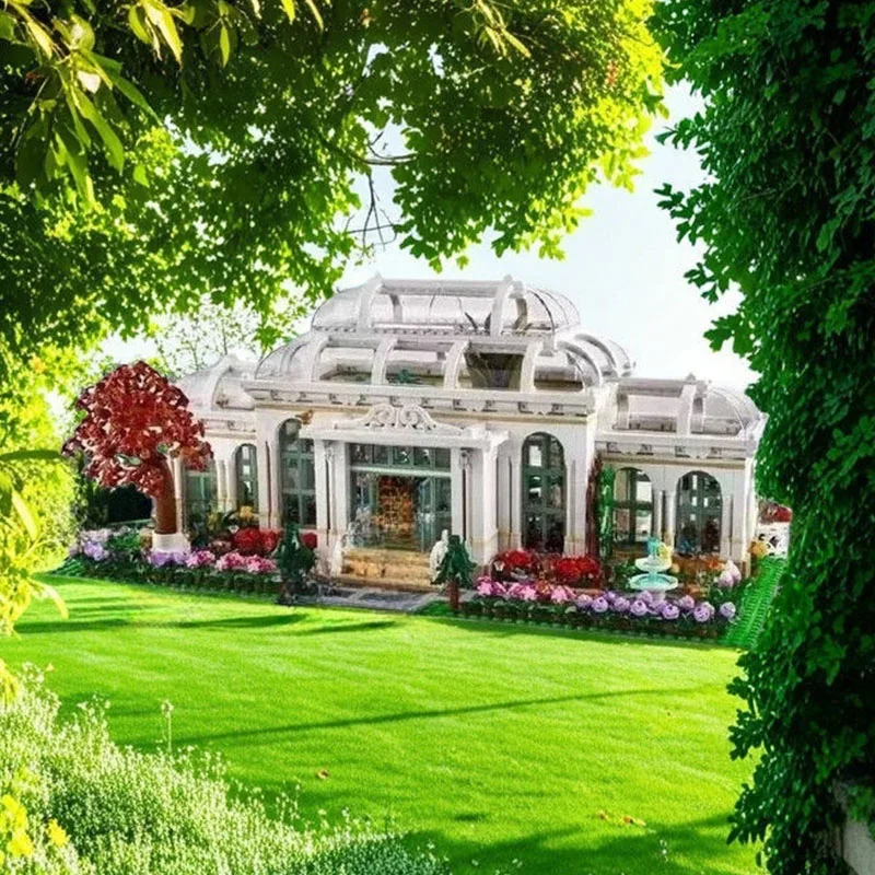 

Цветок и растительный сад, креативное украшение, модель головоломки, сборка строительных блоков, игрушка, праздничный подарок