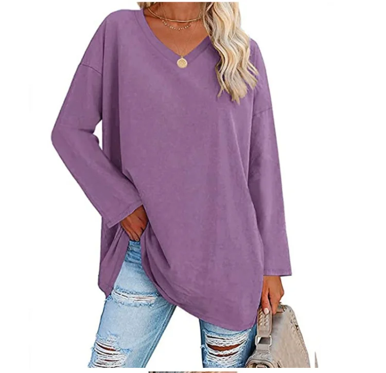 Frauen Langarm T-Shirt Frühling Herbst solide Slim Fit Freizeit hemden weibliche Pullover Basic T-Shirt y2k Kleidung Streetwear Crop Tops – Detail 7