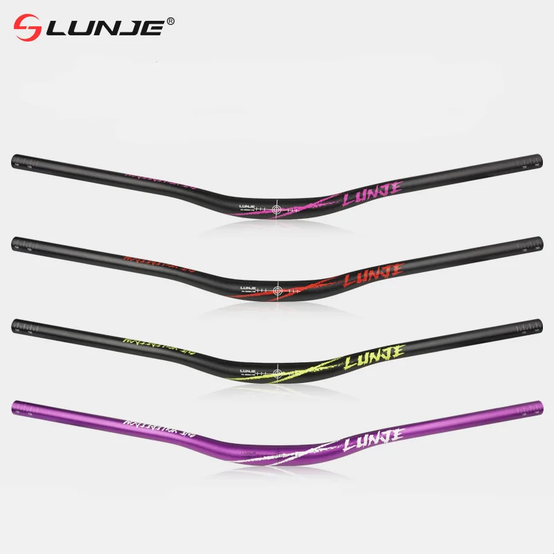 LUNJE Mountain Bike Handlebar 780mm MTB Aluminum Alloy Cycling Handlebar Bicycle Riser Bar 31.8 Handlebars  bicycle accessories