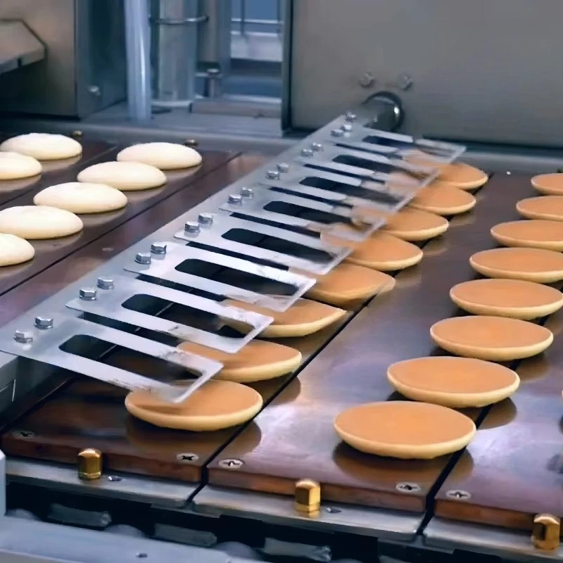 Excellent Performance Dorayaki Making Machine Cream Chocolate Sandwich Filled Cake Pan Cake Breakfast Production Line