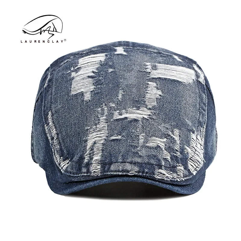 Men Women Youth Boys Girls Teens Denim Newsboy Caps Washed Jean Gatsby Ivy Irish Hats Spring Summer Autumn Beret