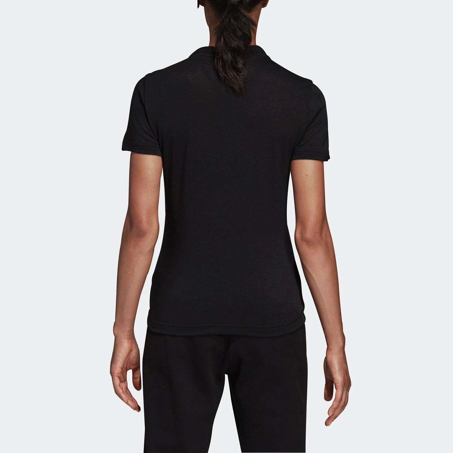 Adidas genuine summer new women's sports and leisure breathable round neck T-shirt DY7732