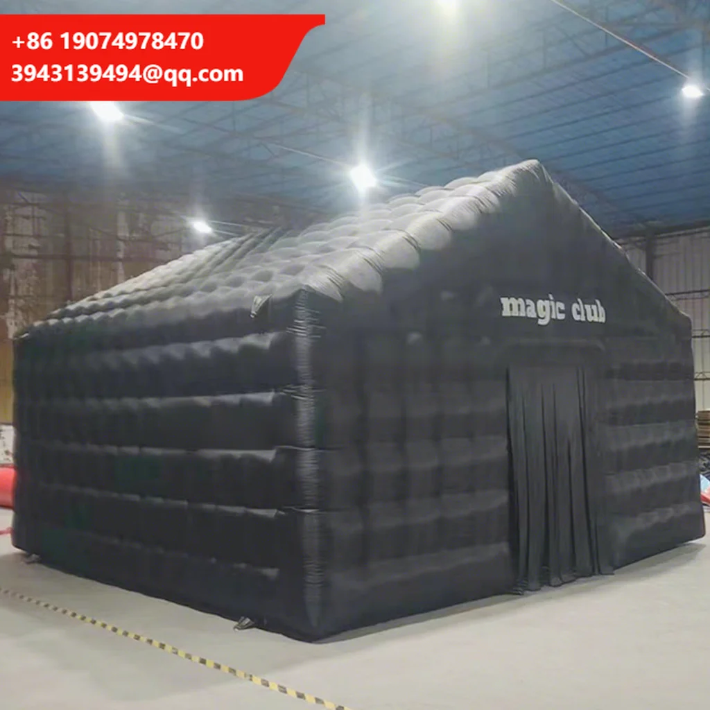 

Бесплатная доставка: 20-футовая надувная палатка-ночной клуб из ткани Оксфорд, экологичная, с вентилятором и подсветкой, черная, гарантия 12 месяцев