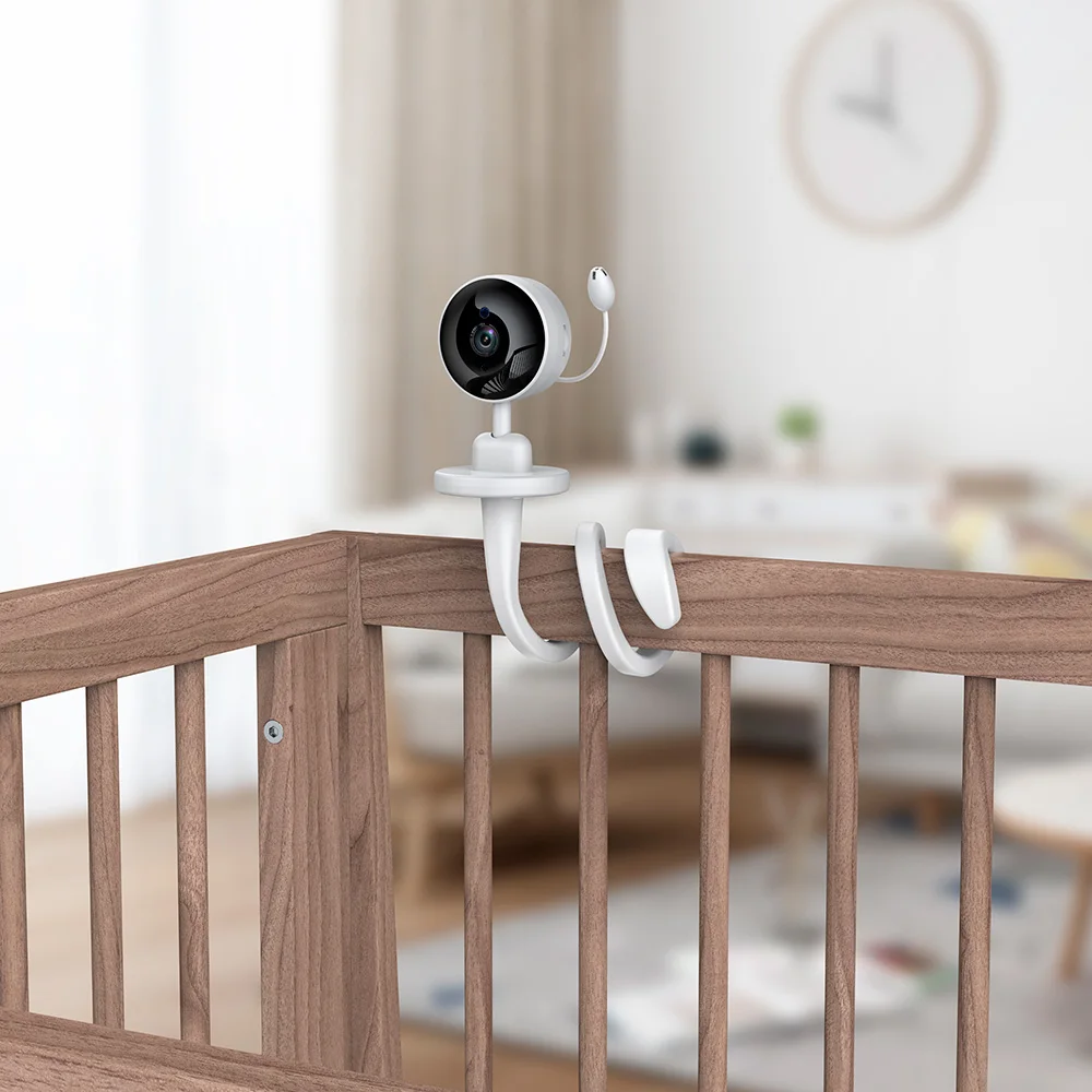 KERUI Tuya Smart Baby Monitor WiFi HD Video IP Camera With 64G SD Card & Wall Mount Temperature Monitor Sound Motion Detector