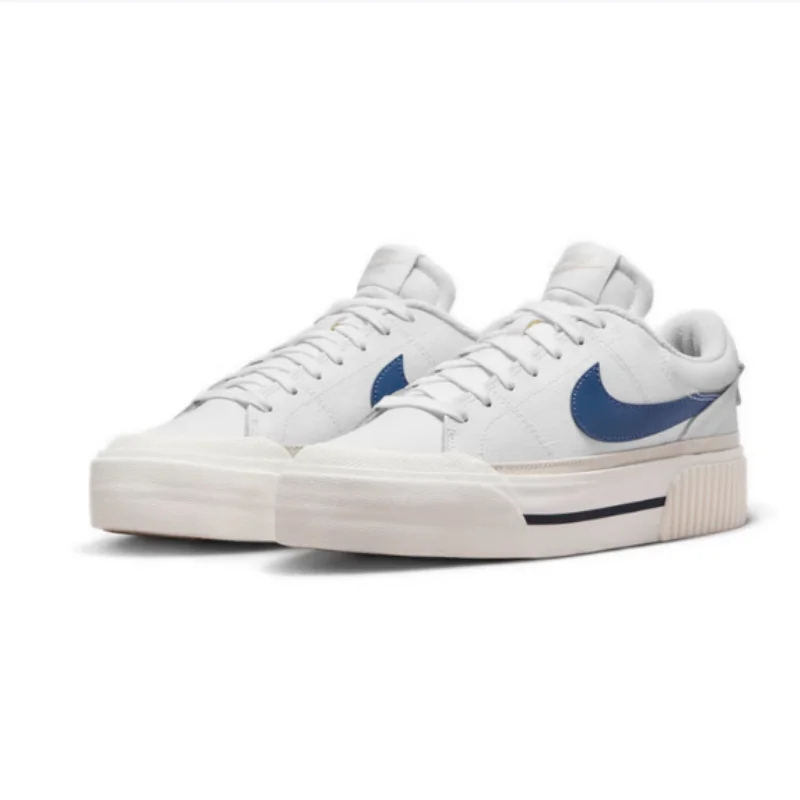 

Nike's New Platform Casual White Shoes for Women, Ins-Style Lightweight Casual Shoes, Non-Slip and Wear-Resistant Low-Top Height-Increasing Sneakers, a Must-Have for Petite Individuals, 4cm Thick Sole Height Increase, Side Color-Blocking Design to Avoid L