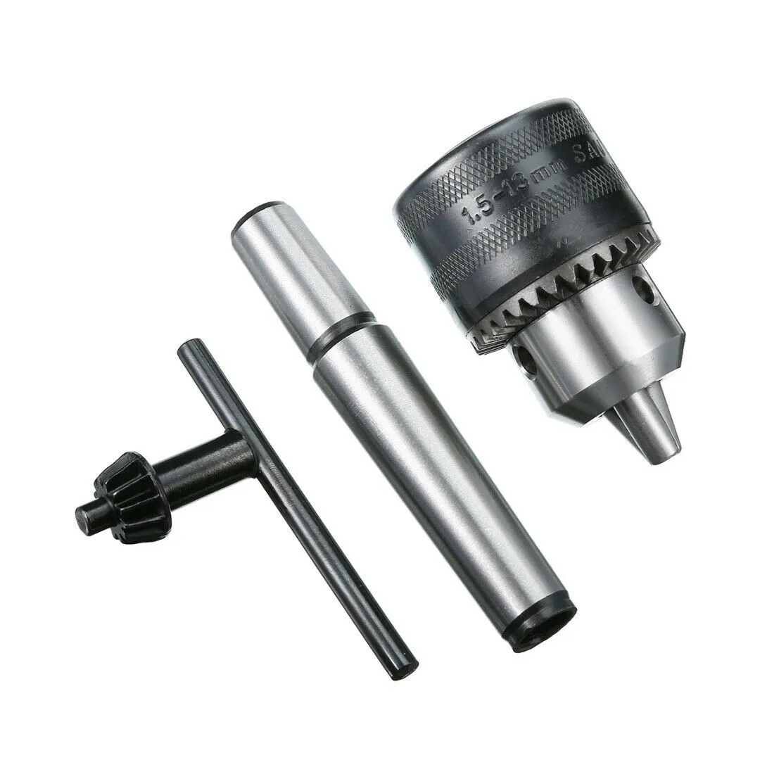 Reliable Mini Metal Lathe Tail Stock Drill Chuck Tools with MT2 Morse Taper Arbor, Enhance Your Drilling Experience