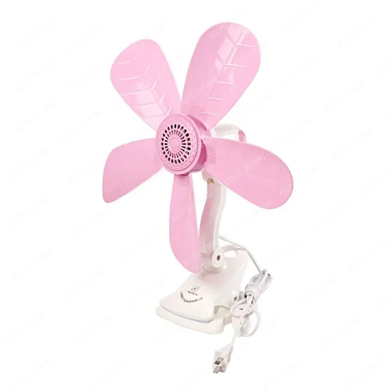 AC220-240V 50-60Hz 12w power mini pedestal fan, electric clip fan with 5 Rotary Vane household fan