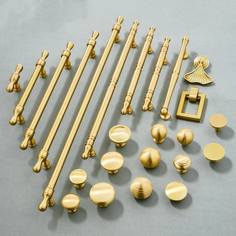 

Латунные мебельные ручки, современный шкаф, шкаф, ручки для ящиков шкафа, ручки для хранения кухонного шкафа, дверные ручки