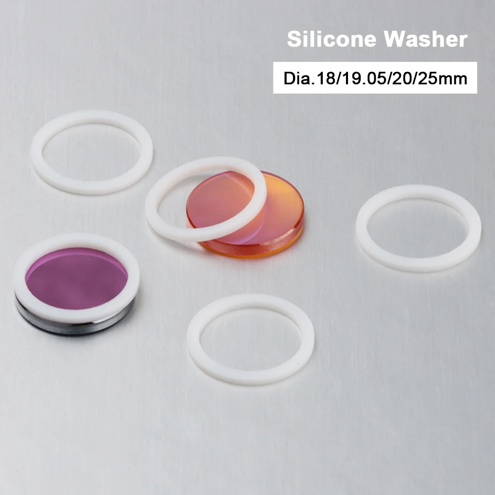 5個入り CO2 レーザーフォーカスレンズ シリコンワッシャー 耐熱性 直径18 19.05 20 25mm CO2 レーザーフォーカスレンズ CO2 切断機用