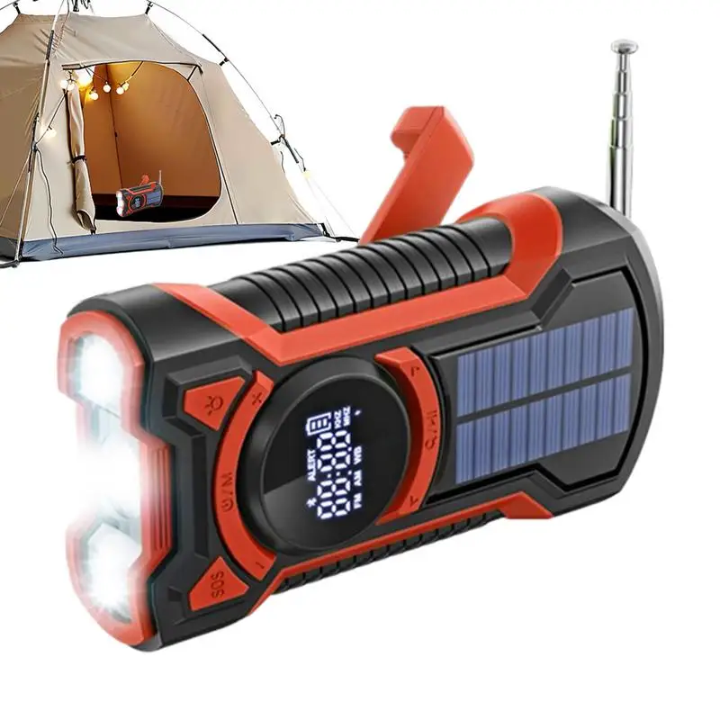 

Am Fm Radio Hand-cranked Portable Radio Am Fm Multifunctional 5000mAh Rechargeable Survival Kit High Brightness Flashlight For