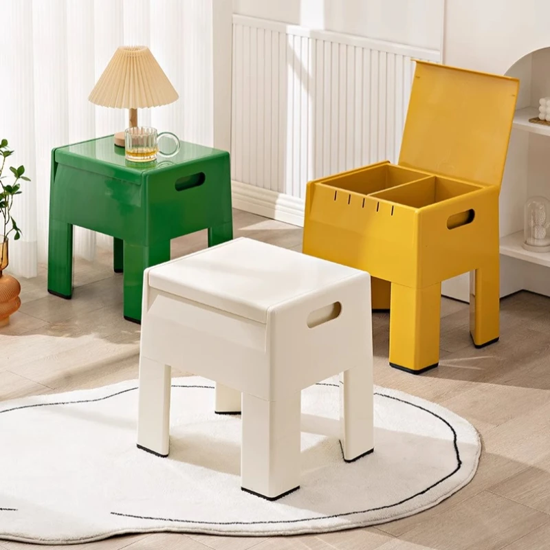 

‌Instagram Style Ottoman, Entryway Shoe Bench with Storage, Dopamine Dressing Storage Stool, Creative Home Soft Furnishing