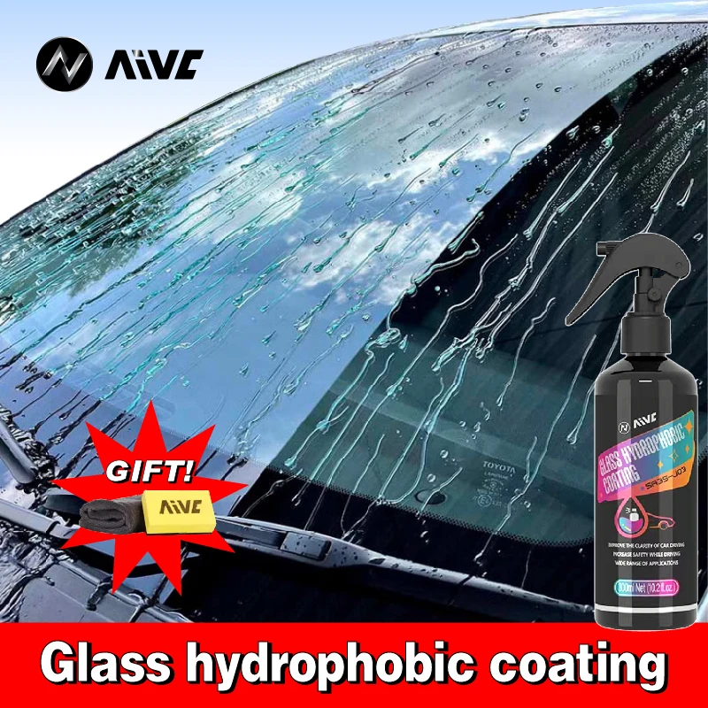 Nano recubrimiento hidrofóbico de vidrio para coche, parabrisas AIVC, Protector de pulverización impermeable, vista clara, cerámica líquida,