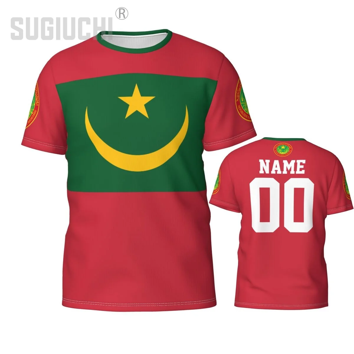 Custom Name Number Mauritania Flag Emblem 3D T-shirts For Men Women Tees jersey team Clothes Soccer Football Fans Gift T shirt