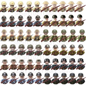 20pcs/set de la Segunda Guerra Mundial Matriz de soldados militares Soviéticos UK del Reino Unido Francia Japón Canadá Italia China Bloques de construcción Figura Figura de ladrillos Juguetes Niños 6 mejores ventas PG40 - №2
