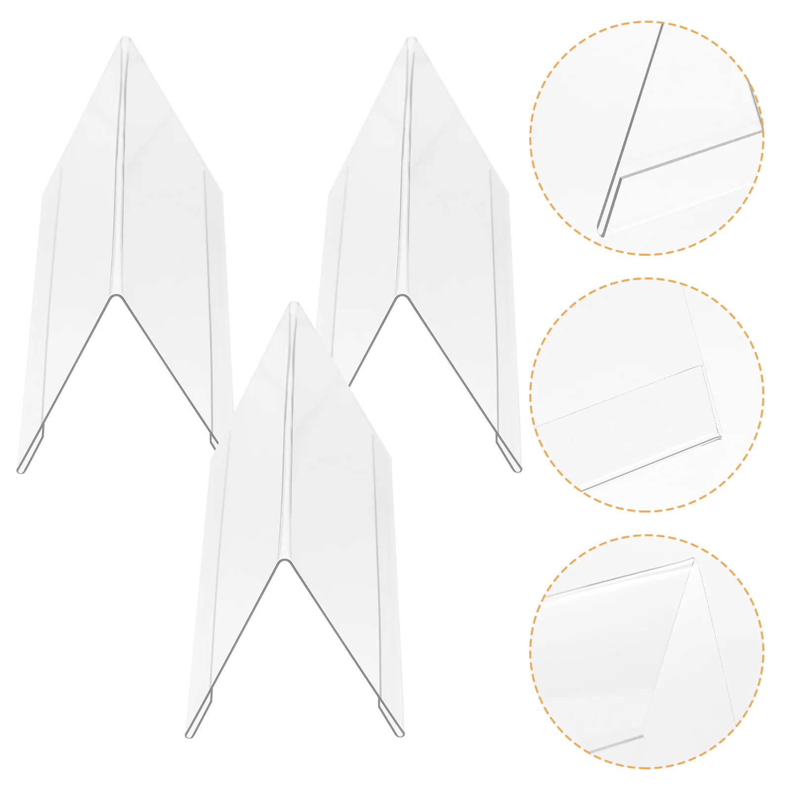 5 Pcs Table The Sign Conference Board Office Signs Card Display Stand Signage Label 1200X600X600CM Acrylic Seating Blank