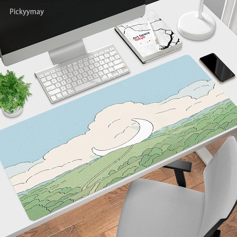 

Cute Plant Extended Mouse Mat Gaming Mousepad Soft Rubber XXL Kawaii Anime Computer Large Mouse Pad PC Table Carpet Gamer Rug